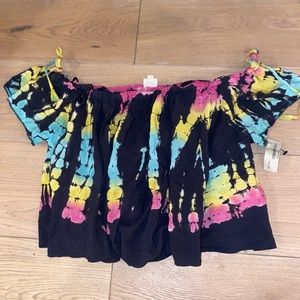 NWT Surf Gypsy tie die crop top